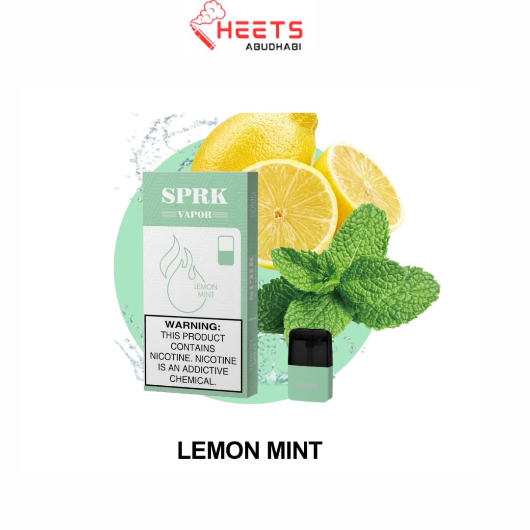Sprk Vapor Lemon Mint Pod Abu Dhabi UAE Sprk Vapor Lemon Mint Pod
